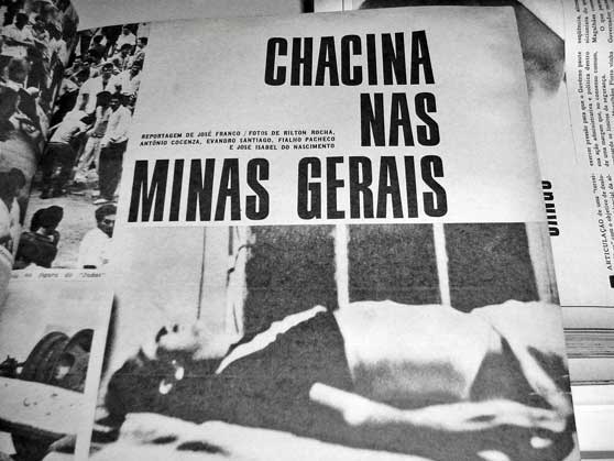 Corpo do fotógrafo José Isabel Nascimento em capa da revista O Cruzeiro de 1963. (FOTO: Reprodução disponível em http://goo.gl/uNIDY)